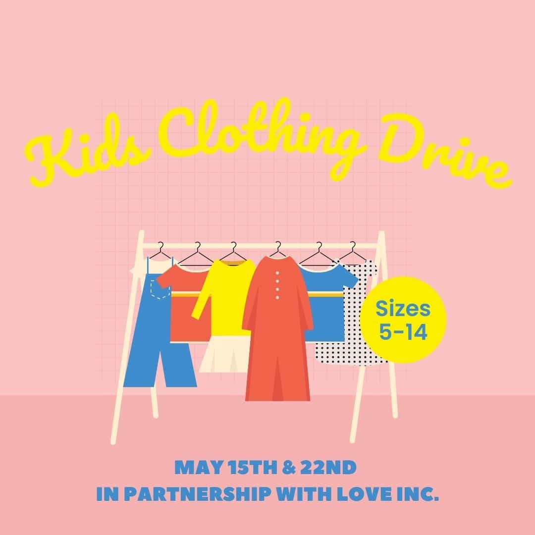 Kid’s Clothing Drive – social
