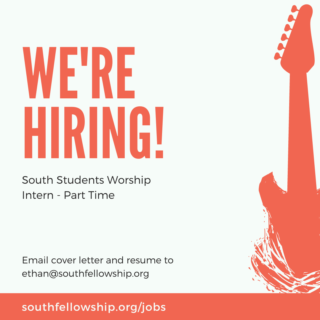 South Students Worship Intern – social
